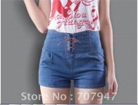 SHORTS JEAN de cintura alta